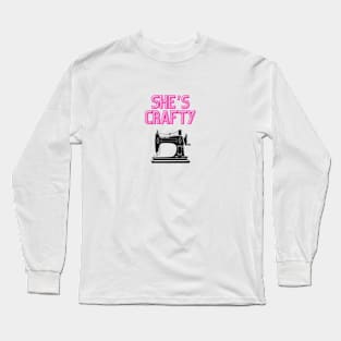 Quilt Wit - She’s Crafty Long Sleeve T-Shirt